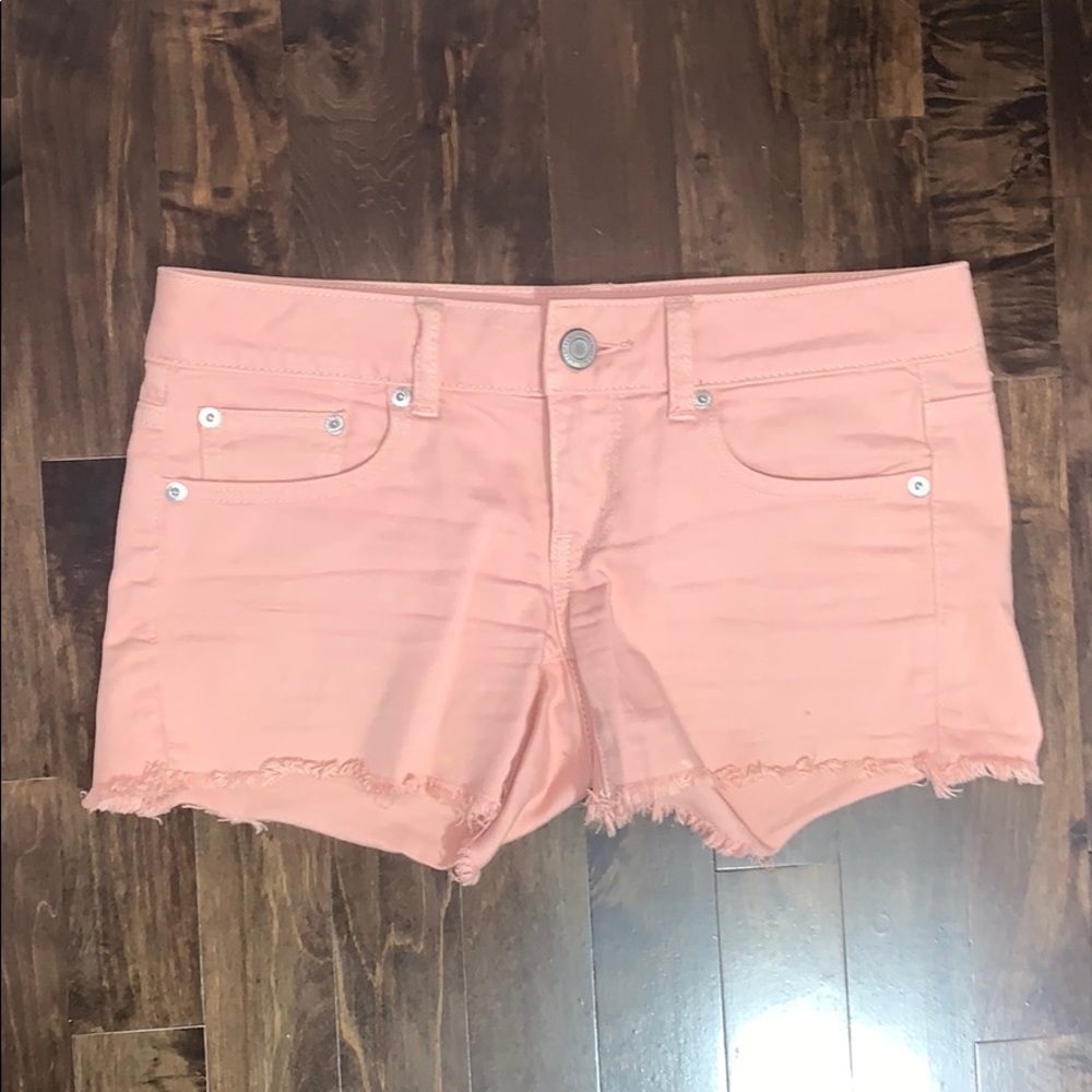 American Eagle Pink Jean Shorts
